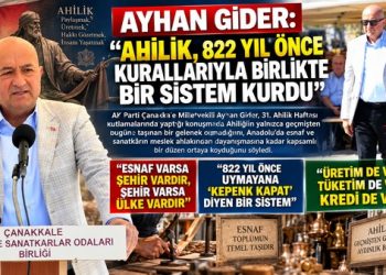AYHAN GİDER: “AHİLİK, 822 YIL ÖNCE KURALLARIYLA BİRLİKTE BİR SİSTEM KURDU”