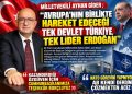 MİLLETVEKİLİ AYHAN GİDER ; “AVRUPA’NIN BİRLİKTE HAREKET EDECEĞİ TEK DEVLET TÜRKİYE, TEK LİDER ERDOĞAN”